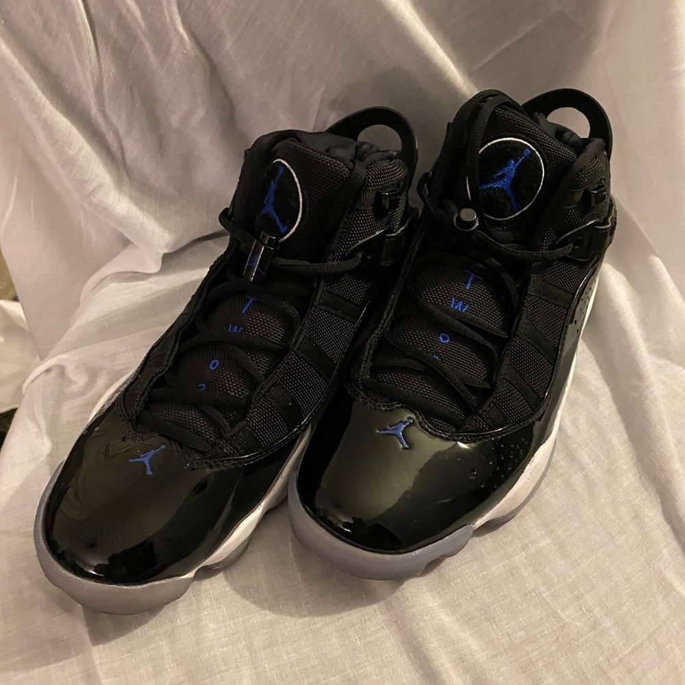 Air Jordan 6 Rings Black and Blue